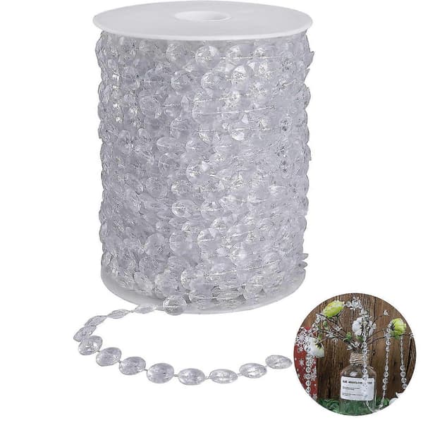 Crystal Bead Garland 30 Meters Diamond Garland Acrylic Beads Rolls