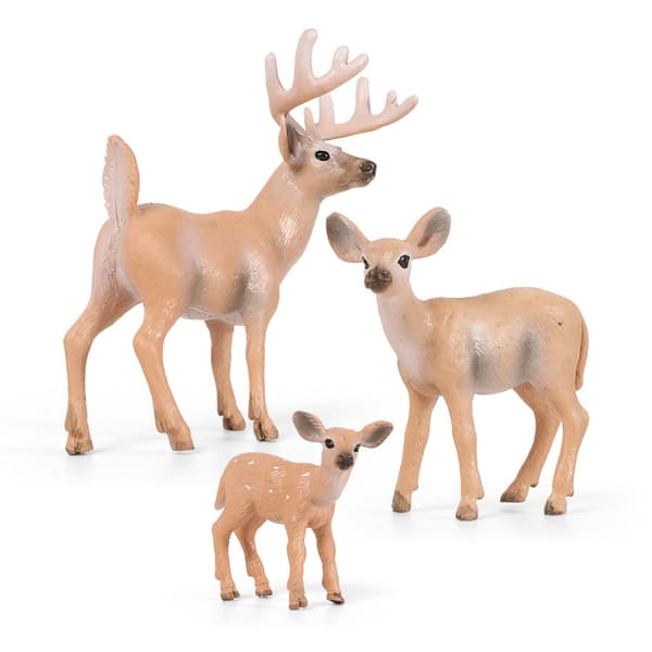 6 st Deer Figurer Miniatyr Deer Figurer Realistiska Leksaker Dee