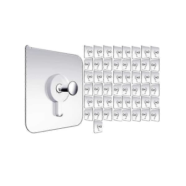 Wall hanger without nails, wall hooks for hanging, 50-pack self-adhesive wall hooks, picture hangers f-bra-FX-