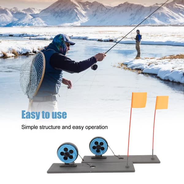 Portable Automatic Ice Fishing Flag Marker Rod (2pcs)
