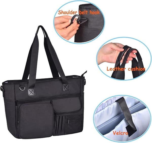 Nurse Work Bag, Clinical Nurse Instructor Bag with Multiple Pockets -FY-