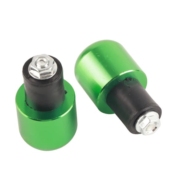 2 pcs Universal 18-22 mm Motorcycle Round Handlebar End Weight Balance Plug (Green)
