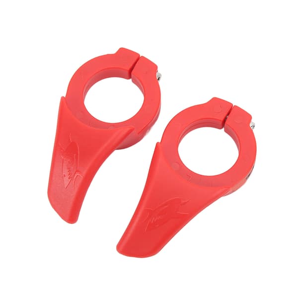 1 Pair Handlebar Thumb Rests Durable Thumb Grips Bike Bar Ends for Mountain Bikes Red