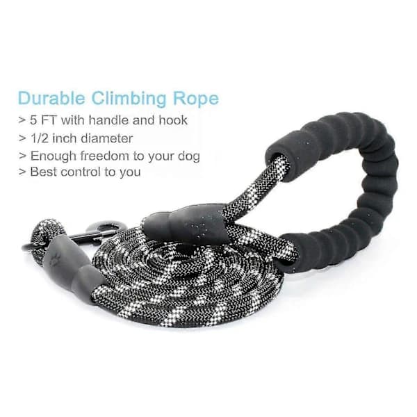 1.5m Strong Dog Leash with Comfortable Padded Handle and Highly Reflective Threads Dog Leash for Medium and Large Dogs [CO]