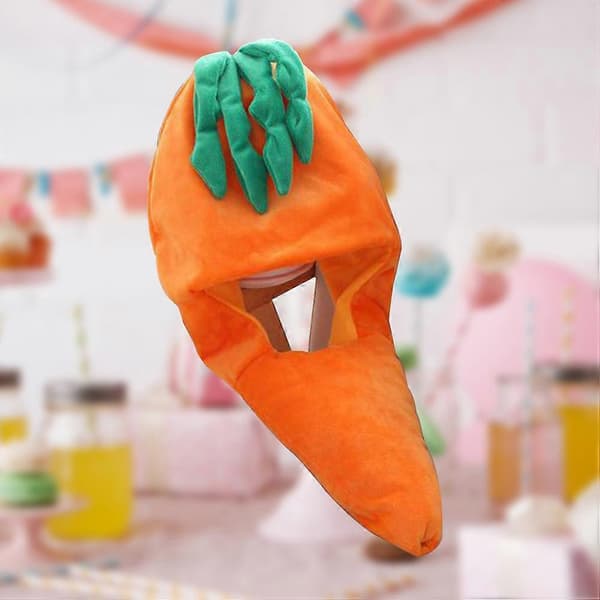 Funny Costume Hat, Funny Carrot Vegetable Hat for Cosplay Halloween Theme Parties