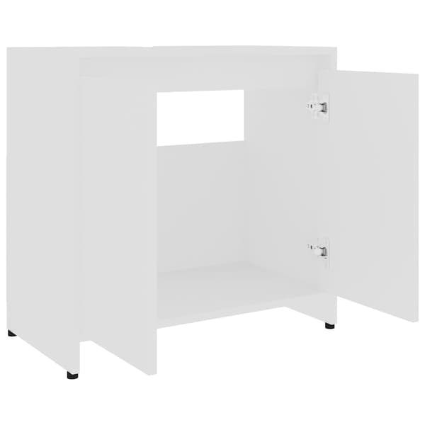 vidaXL Bathroom cabinet white 60x33x61 cm engineered wood Vit white