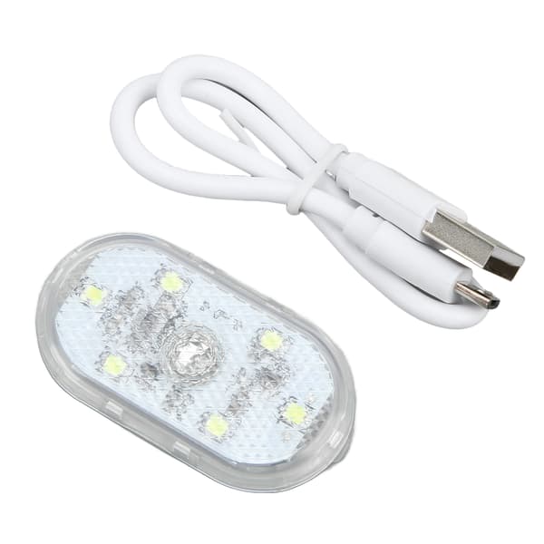 LED Car Lamp with Touch Control, Mini Night Atmosphere Light for Car Interior, Built-in Battery, Ice Blue