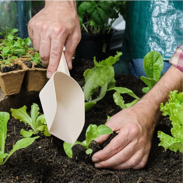 Garden Trowel - Planting Plastic Multi-spade Ergonomic Stainless Steel Deep Soil Hand Tool 28.5×7.5 cm_yu
