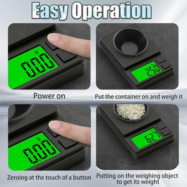 Digital køkkenvægt / præcisionsvægt til smykker 200g/0,01g 78