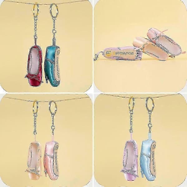 Håndlavet Mini Ballet Pointe Sko Nøglering & Charm Gave til Europæiske Danseelskere