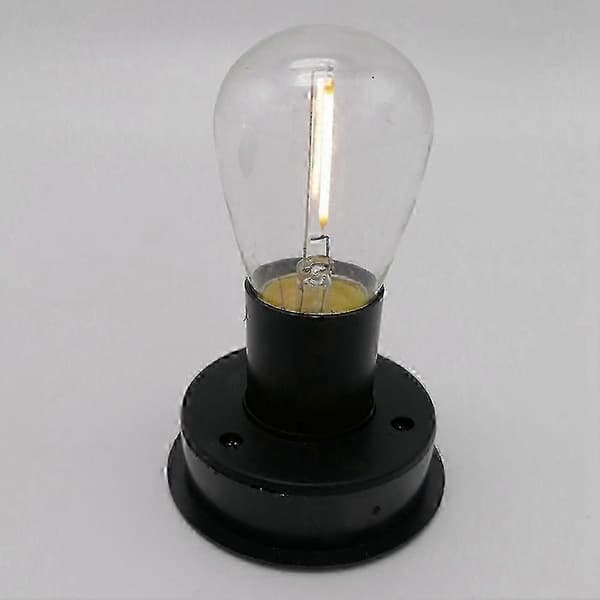 [LD]3pcs Solar LED Tungsten Bulb 2800K Automatic Light Sensors Fence Night Light Compatible with Garden
