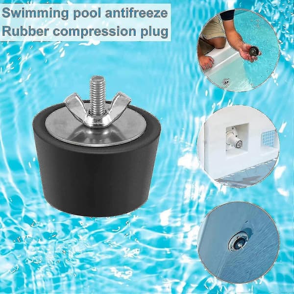2 st Vinterpluggar för Poolinloppsmunstycken, 25mm/32mm/38mm/51mm/63mm Rostfria Vinterpluggar för Pool-25mm Typ