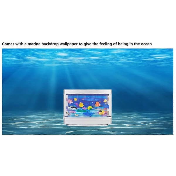Artificial Tropical Fish Lamp Aquarium Night Light Virtual Ocean Dynamic LED Desk Lamp Room Decoration Gift US Plug