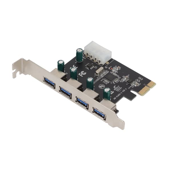 PCIE til USB3.0 udvidelseskort 4 porte PCI Express X1 interface højhastigheds stabil transmissionsadapterkort