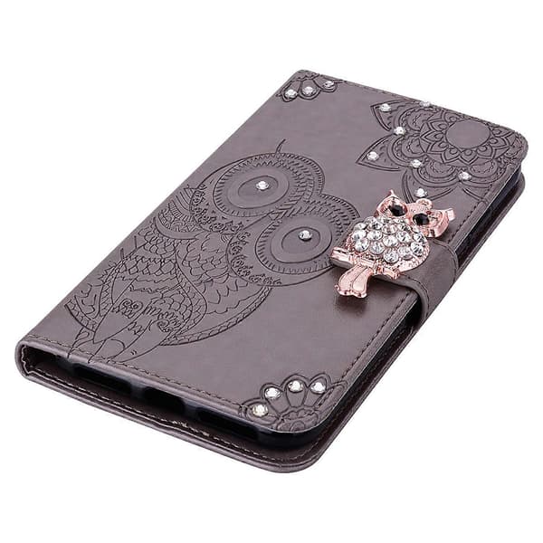 Wallet Case for Samsung Galaxy A35 5G Leather Phone Cover Owl Flower Printed