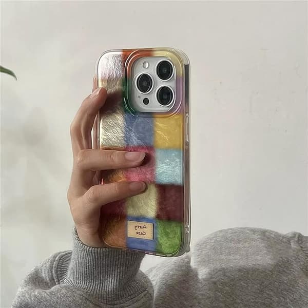 Søtt Estetisk iPhone 15 Deksel - Fargerikt Støtsikkert Slankt Beskyttende Etui for Kvinner[JUN]