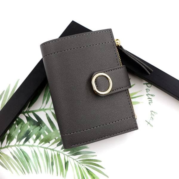 Dame kortholder lommebok dame clutch grå Grå Grey Grey