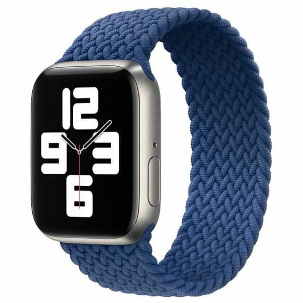 Apple Watch-kompatibelt ARMBÅND Elastisk BLÅ 42/44/45 mm Blå -
