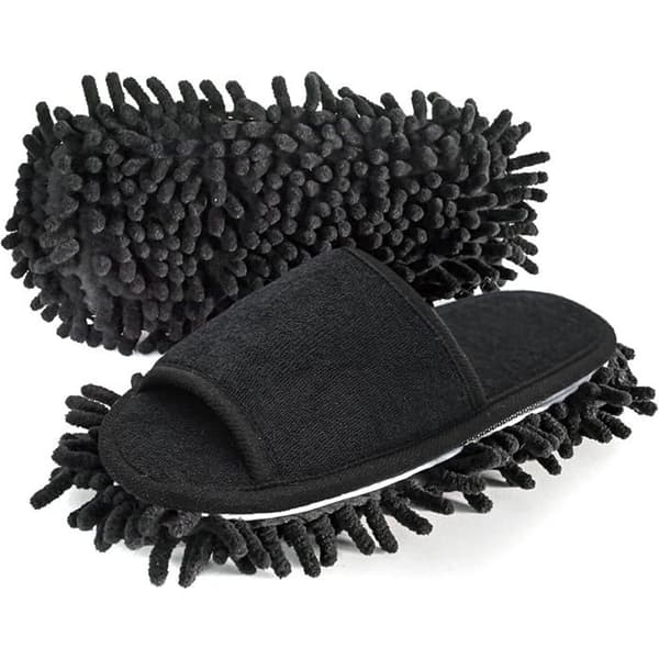 Cleaning Slippers with Detachable Microfiber Soles – Dust Mopping Shoes (Model A2)