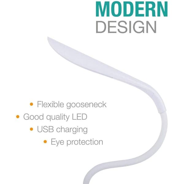 Oppladbar leselampe, 16 LED-leselampe for lesing, 3 lys sengesklipslys, berøringskontroll, perfekt for bokormer og barn, hvit?