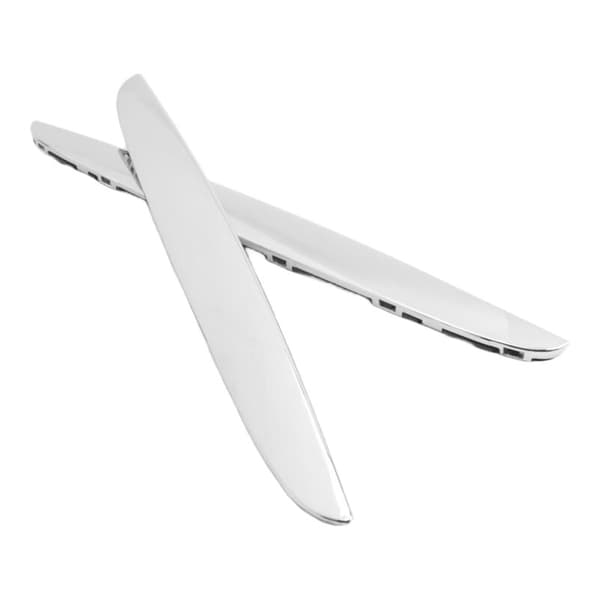 2 stk Krom ABS Støtfanger Over Pansergitter Trim 51137117242 for 3-serie E90 E91 2006-2008