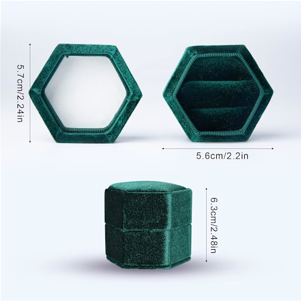 Vielsesring Ask, Corduroy Hexagonal Ring Ask 2 Fack Ring Ask w