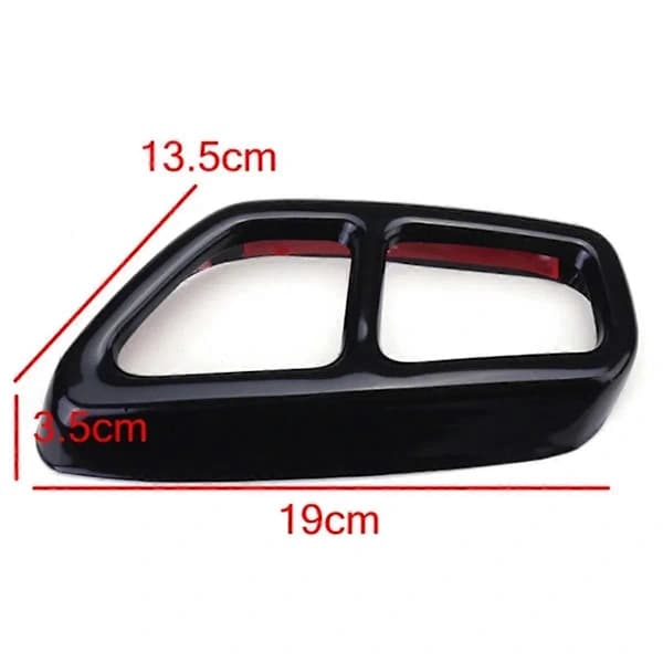 Rear Dual Exhaust Pipe Cover Strips for 5 Series G30 G31 2017-2022 Exhaust Pipe Trim Frame Car Exterior Modification A