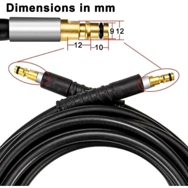 Replacement Hose for Karcher K2 K3 K4 K5 K6 K7 Pressure Washer High Pressure Hose Quick Connect and Quick Release (6m)
