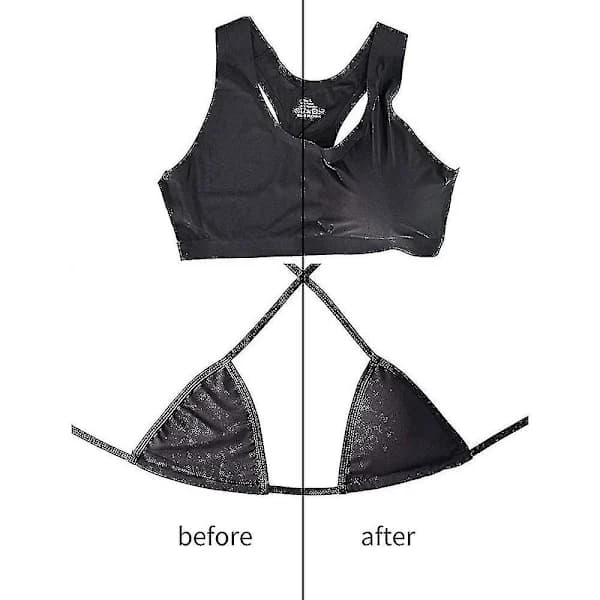2 par bikini-indlæg push-up puder sports-bh puder one size