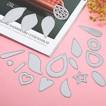 19X Leaf Shaped Earring Dies for Leather Jewelry Earring Making Art Crafts