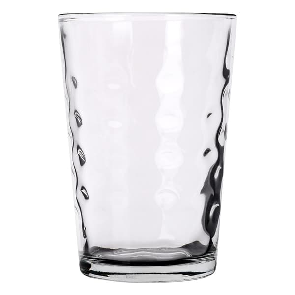 Sett med 8 glass 200 ml: Tykt glass, imponerende dekorasjon