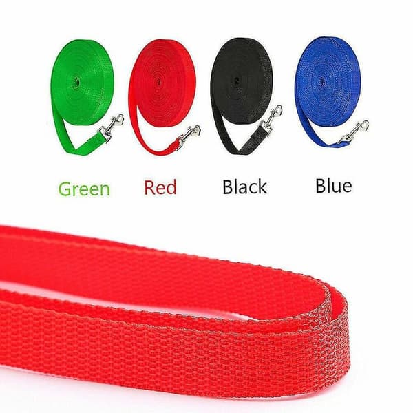 15m - 30m Extra Long Dog Training Leash Strong Leash Line Walking Recall Red-20M Red-20M