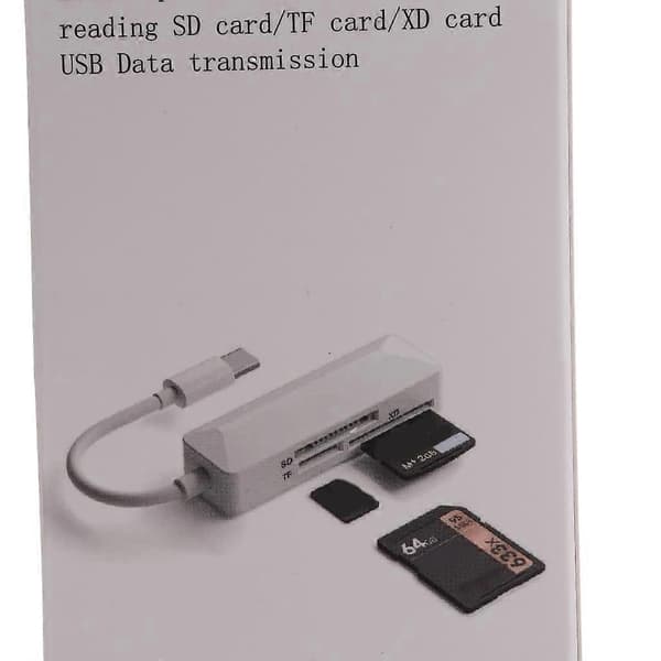 Mini Memory Card Reader 3 in 1 Card Reader USB C Card Reader TFSD XD 3 in 1 Card Reader for Laptop Phone Tablet