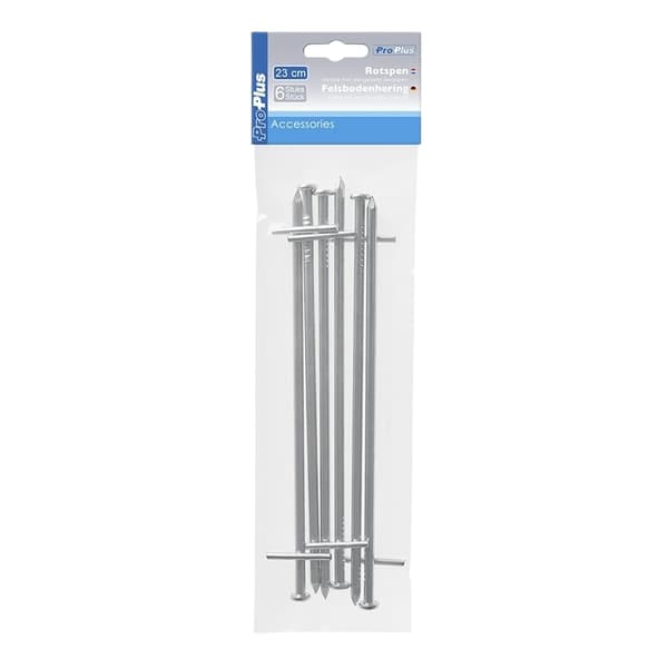 Bergpinne 23cm metall weldon-ristitapilla, 6 kpl polybagissa