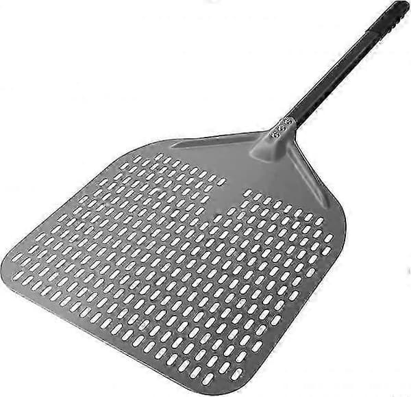 14\" Perforert Pizzaspade Langt Håndtak Hardanodisert Aluminiumoksid Pizzaspade Superstor Svingbar Pizzaspade Profesjonell