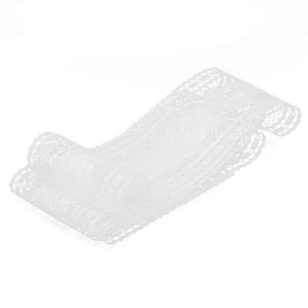 Blondebånd Nylon Hvid Bølgemønster Kantbånd Gavepynt Tilbehør 5 cm Bred 10 Yards Lang