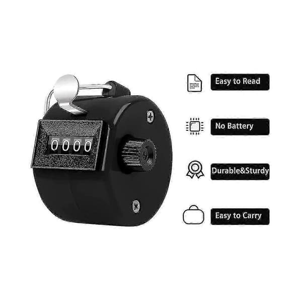 4-pack Counter Clicker 4-Digit Number Counters, Handheld Mechanical Counter Clicker Pitch Counters