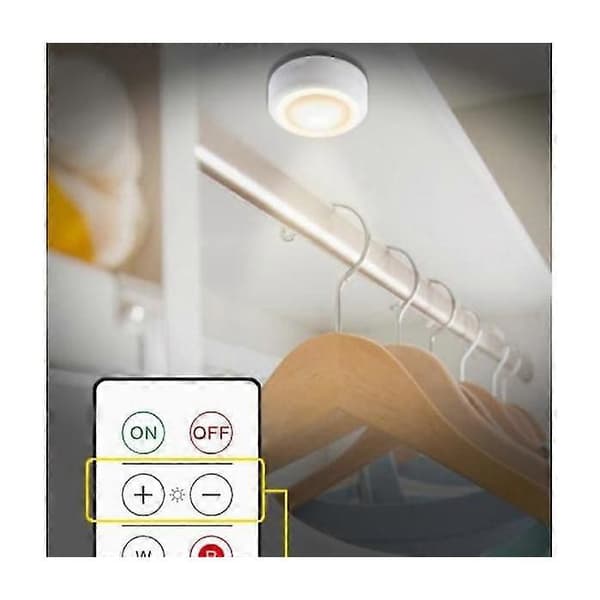 LED-spotlightpakke - 6 elegante spotlights med 2 praktiske fjernkontroller