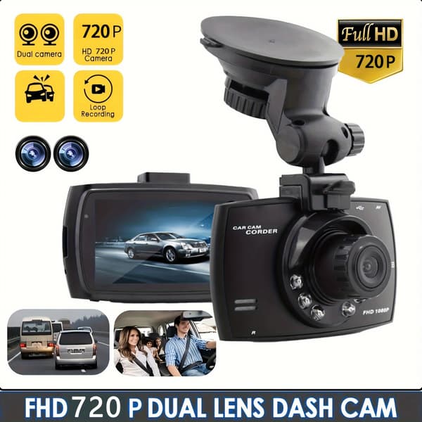 HD 720P Bilkamera 2.4 \" IPS-skjerm
