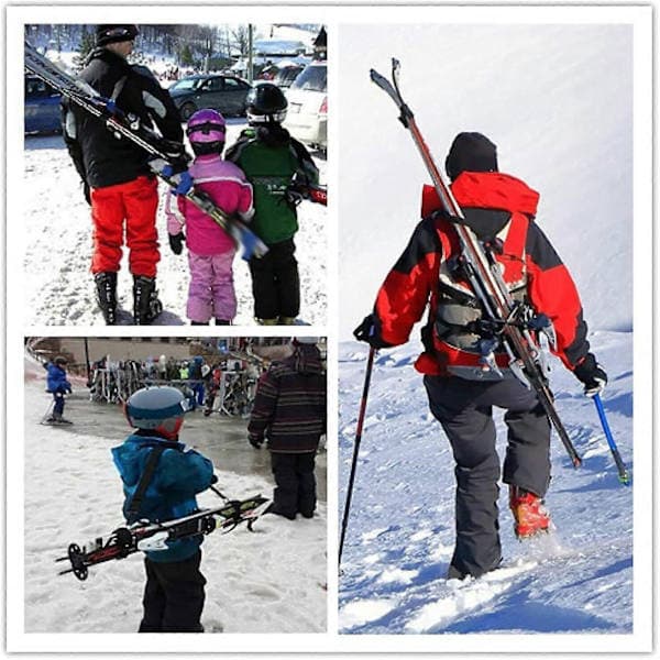Skimate Skistropper, Skistropper til transport, Skiholder, Skisele sort