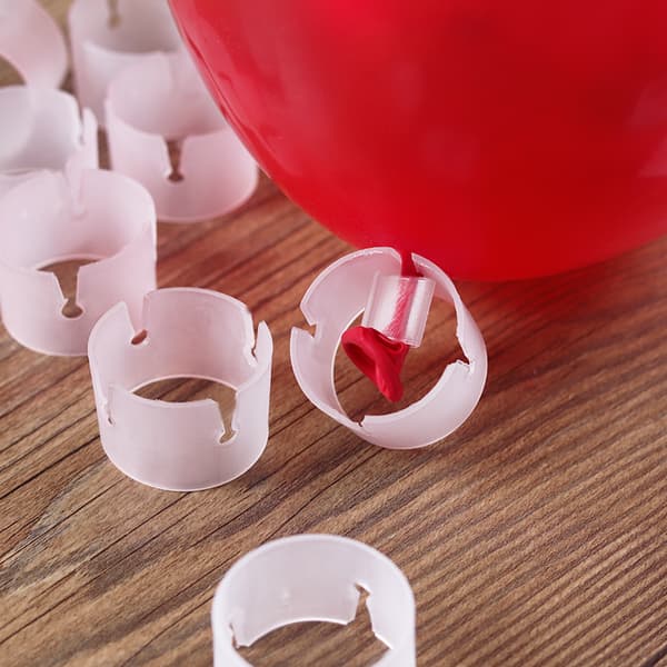 100 stk ballongbue ring spenne ballong rund ring spenne bryllupsbue gjør rekvisitter åpningsbue støtte ring spenne