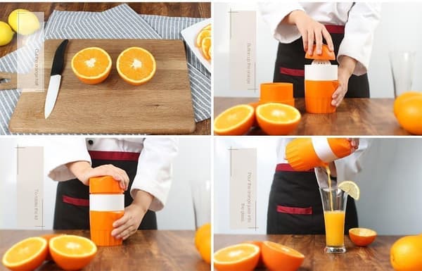 Tenta Kitchen Manuell Juicer for sitrusfrukter som sitron, lime og appelsin - 1