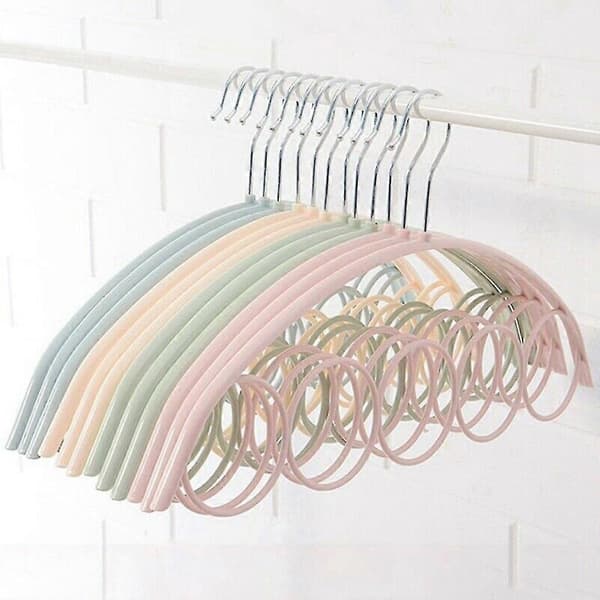 3 stk Multi-skjerf Henger Display Hengende Skjerf Slips Belter Organiser 5-ring Kroker