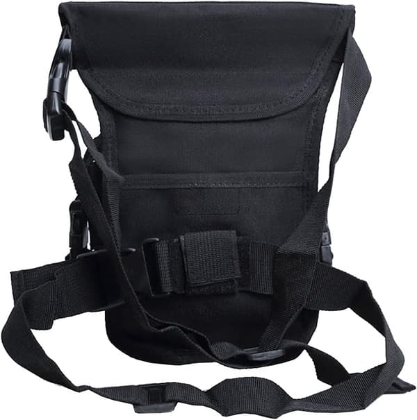 Taktisk Drop Leg Bag Utomhus Midjeväska för Män Kvinnor, Svart