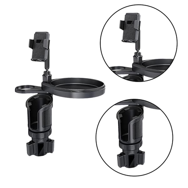 Bilkoppholder Ekspander Oppbevaring Drikke Organizer Lastebiler Telefonholder og Brett