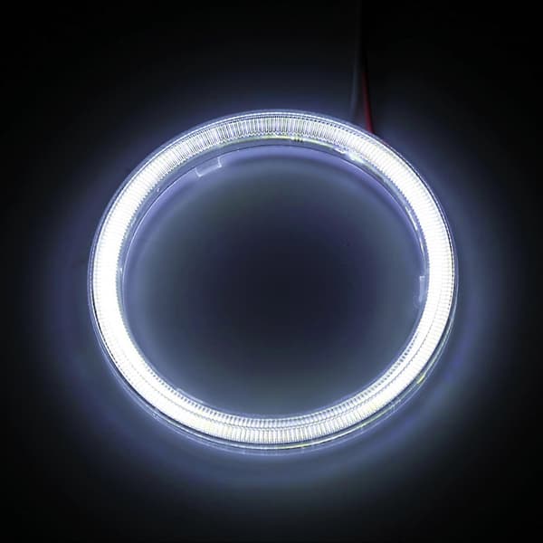 1 par Auto Halo Ringe Englehoved COB Chips Forlygte DRL LED Til Motorcykel Bil 70mm
