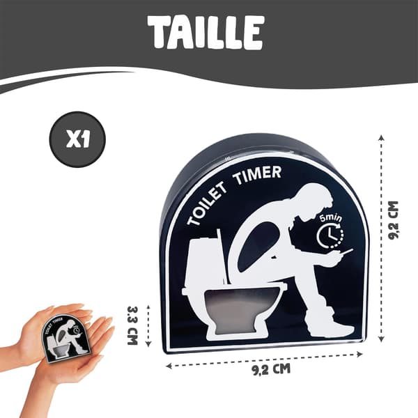 Toalett-timer | Rolig toalett-sandtimer | 5-minutters timer