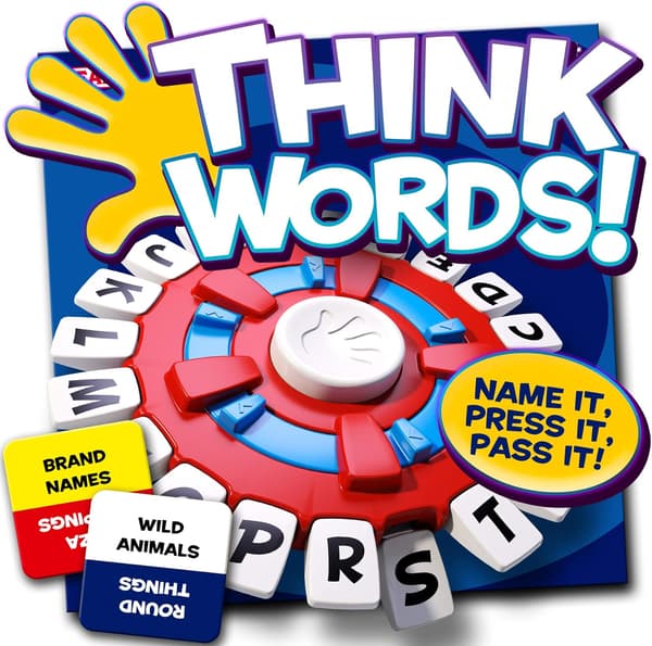 Think Words Hurtigt Tempo Bogstavspres Familiespil for 2-8 Spillere [JUN]