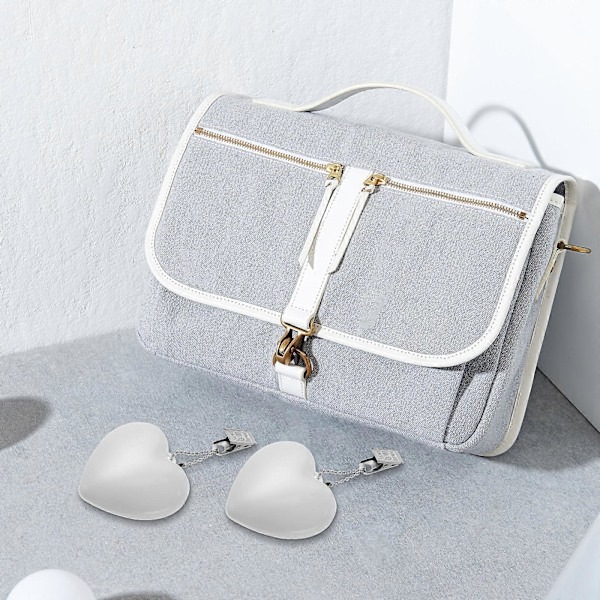 2-pack Touch Sensor Handbag Light Small Portable Lamp Heart-shaped Battery Powered Lamp Purse Light