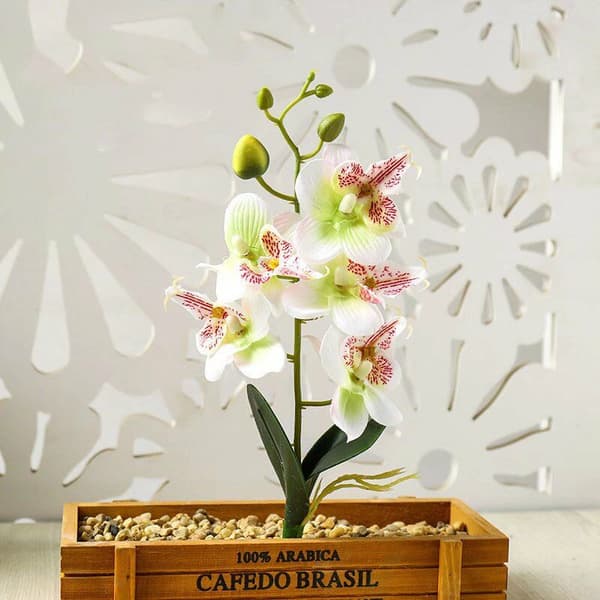 DIY Artificial Plant Flower Artificial Plant Mini Phalaenopsis Artificial Flower DIY Creative Props Flower Arrangement Accessories Artificial Plant